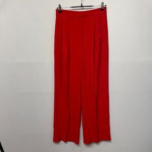 NWT Commense Women Pleated Wide Leg Pants Size Small Red M243 -8